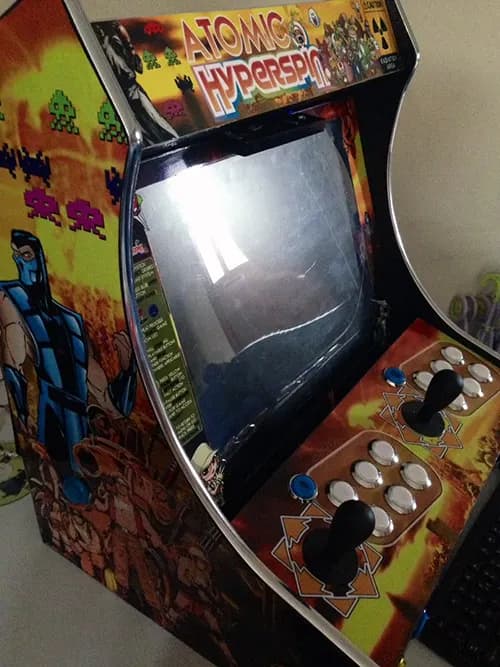 Paul's home-built Atomic Hyperspin arcade cabinet