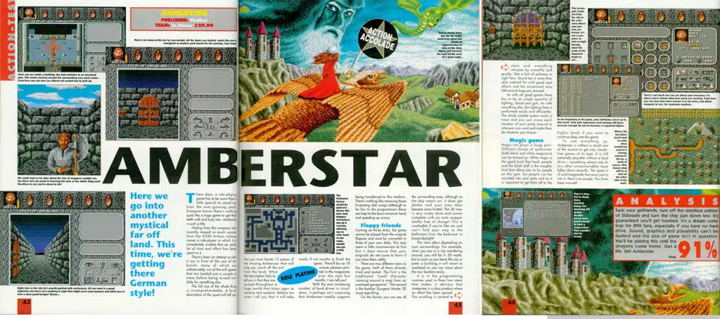 Paul McNally's original Amberstar review spread