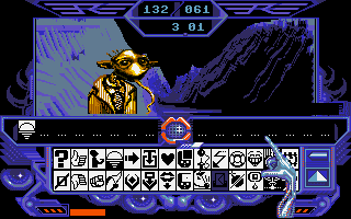 Captain Blood alien communication interface with the UPCOM symbol panel