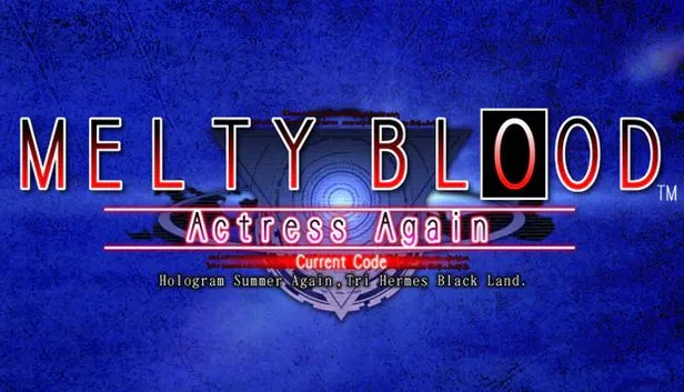 Melty Blood Actress Again Current Code title screen