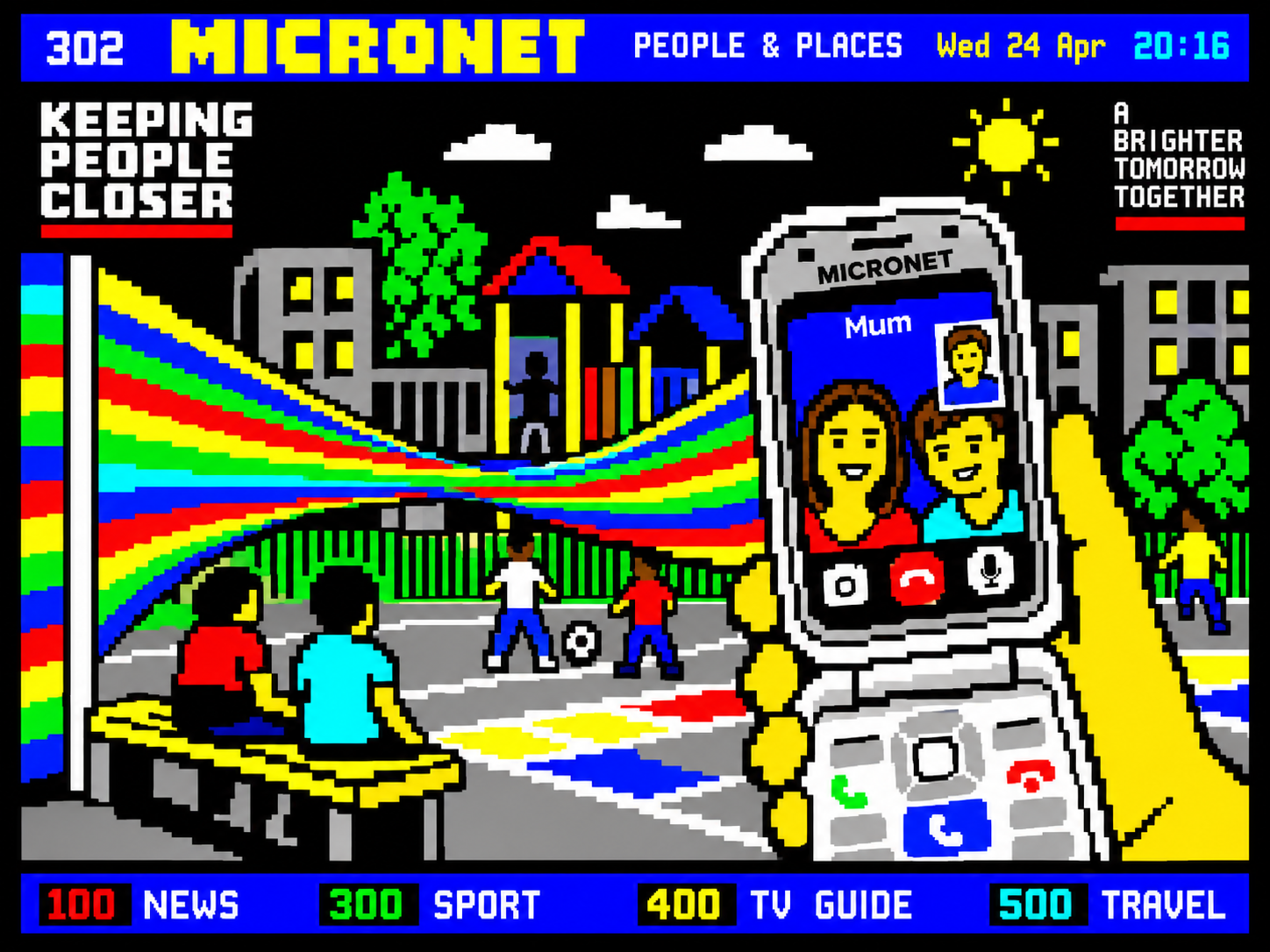 Pablonet-style pixel artwork for Commodore is on an unnecessary charm offensive when it comes to its new Callback flip phone after criticism from fans