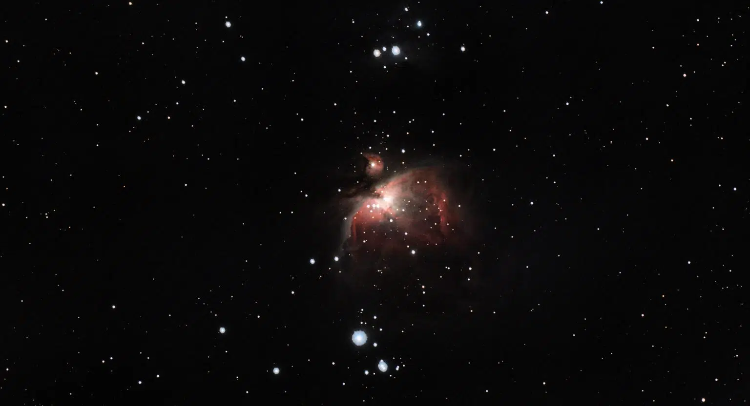 The Orion Nebula photographed with the Dwarf 3