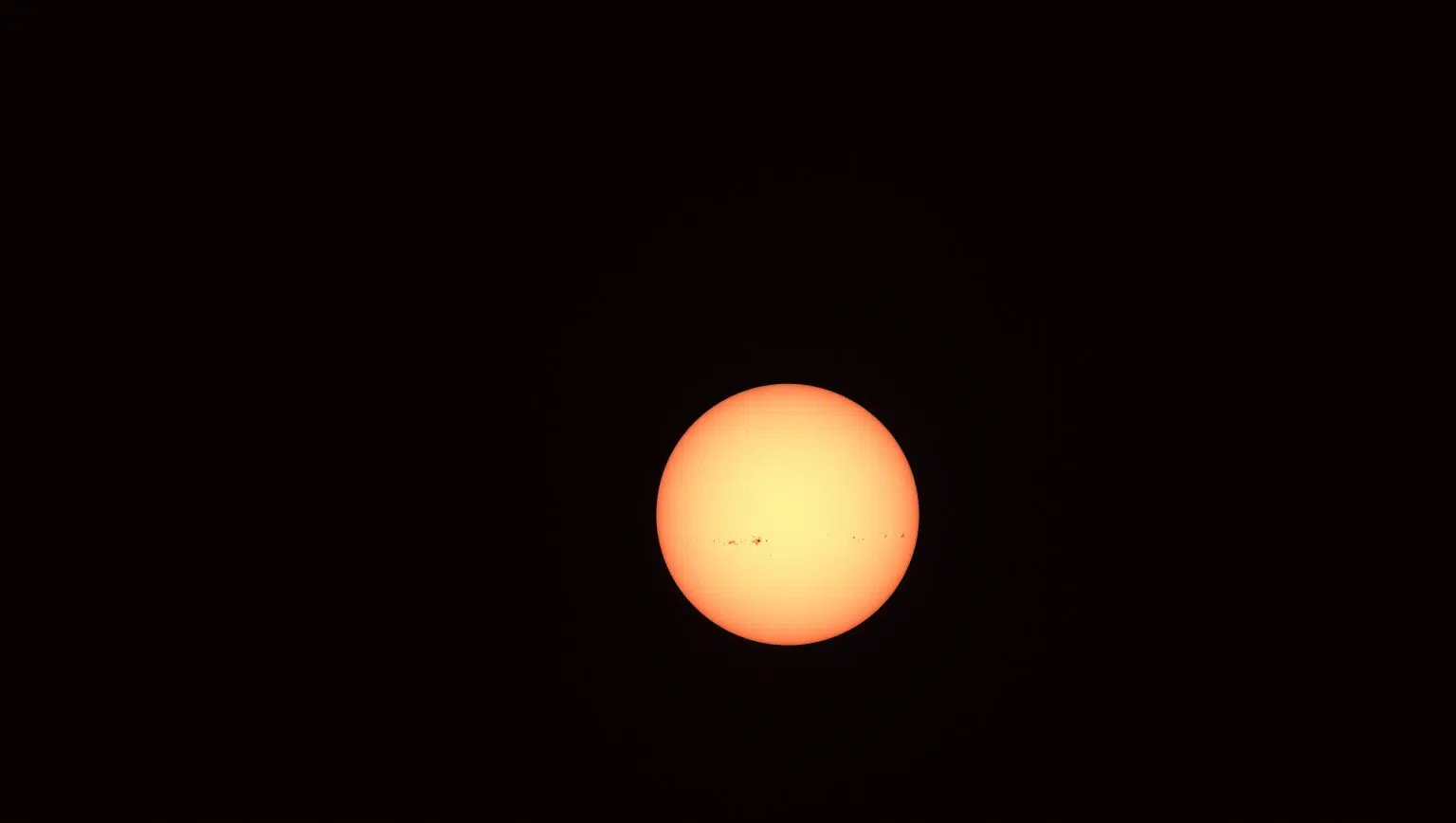 The Sun photographed through the Dwarf 3 solar filter